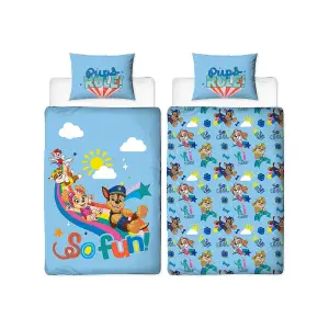 Paw Patrol Im Cool Duvet Cover Set Blue (Single)