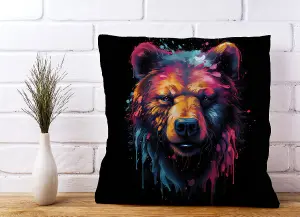 Splashart Bear Face Cushions 45cm x 45cm