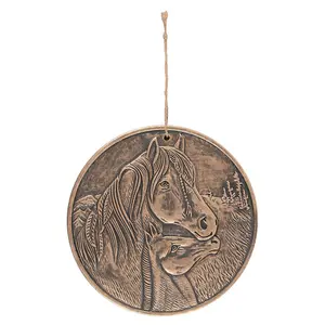 Lisa Parker Apache Terracotta Horse Plaque Bronze (One Size)