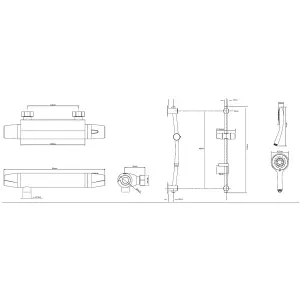 Triton Benito Chrome effect Rear fed Thermostatic Mixer Shower