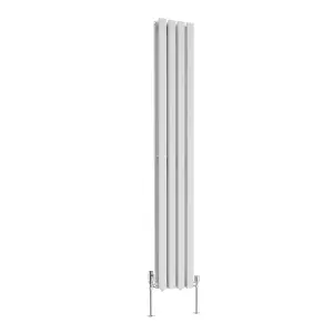 Rinse Bathrooms 1800 x 270mm White Vertical Designer Radiator Rad Double Column Radiator Rad Rectangular Flat Panel