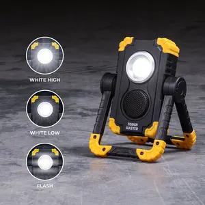 TOUGH MASTER Rechargeable Work Light Wireless Speaker Bluetooth 5 Watt 1500 Lums (TM-WLP15S)