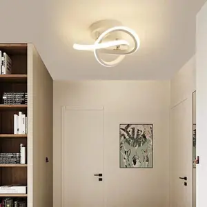 Acrylic LED Semi Flush Mount Ceiling Light