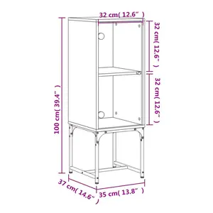 Gosson Standard China Cabinets Smoked Oak