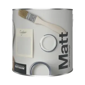 Rust-Oleum Washable Matt Wall Paint - Oyster 2.5L