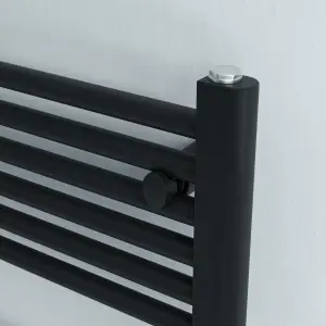 Agadon Grace Electric Towel Radiator - 1200 x 600 mm Black - 600 W