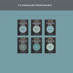 Rust-Oleum Mid Blue Gloss Furniture Paint Tester Samples - 10ml