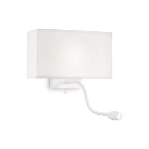 Luminosa Hotel LED 2 Light Wall Light White