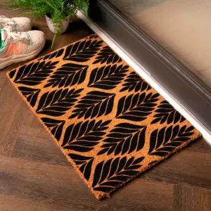 Multi Palm Leaves Pattern Doormat