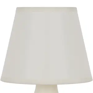 White Ceramic LED Table lamp