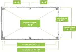 Meridian 12ft x 24ft Gazebo with Mesh Kit