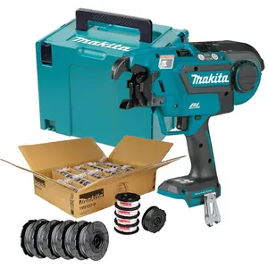 Makita DTR180ZJ 18v LXT Cordless Brushless Rebar Tying Tool Makpac Case +50 Sets