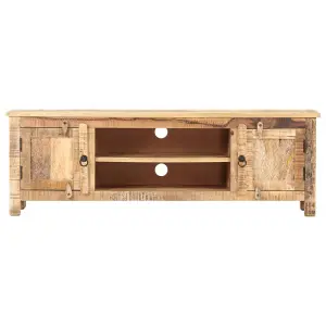 Berkfield TV Cabinet 120x30x40 cm Rough Mango Wood