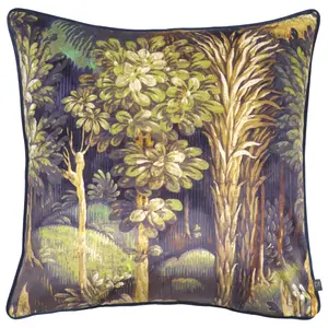 Prestigious Textiles Forbidden Forest Velvet Piped Polyester Filled Cushion