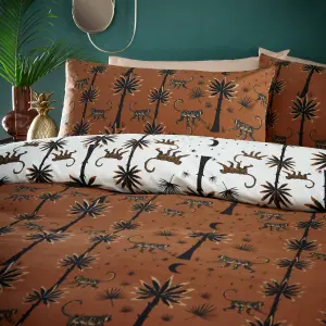 furn. Desert Monkey Global Exotic Reversible Duvet Cover Set