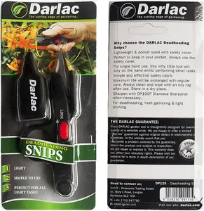 Darlac DP125 Deadheading Snips Pruners Secateurs Scissors Flower De-Heading Tool