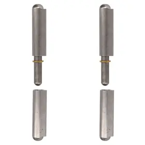 2 Pack Lift Off Bullet Hinge Weld On Brass Bush 20x180mm Heavy Duty Industrial