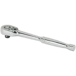 Durable 48-Tooth Pear-Head Ratchet Wrench with Flip Reverse Mechanism - 1/4 Inch Drive