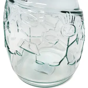 Recycled Glass Creative Entertaining Kitchen Dining Boy & Girl Decanter 1L