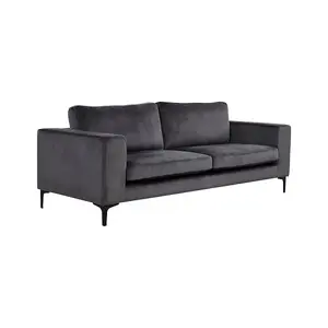 Bolero Sofa , 3,seater , Dark Grey velvet