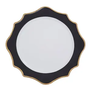 Maison by Premier Dia Black And White Round Charger Plate