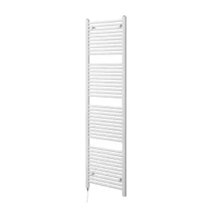 Triton White Electric Heated Towel Rail - 1800x500mm