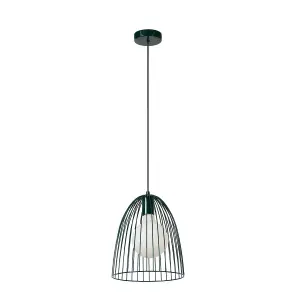 Lucide Macarons Retro Pendant Light 24.5cm- 1xE27 - Green