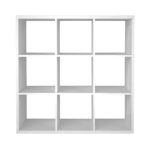 GoodHome Mixxit White Freestanding 9 shelf Cube Shelving unit, (H)1080mm (W)735mm