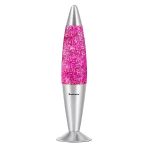 Innoteck 16" Soothing Motion Glitter Lamp - Pink Glitter, Pink Liquid