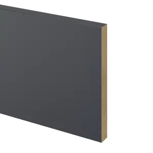 GoodHome Ashmead Midnight Blue Straight Plinth, (L)2400mm