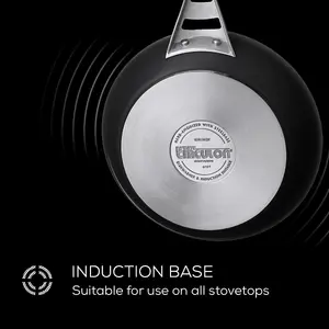 Circulon Infinite Black Round Hard Anodised Aluminium Non-Stick Cookware Pan Set Pack of 6