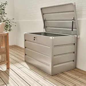 sweeek. Metal garden box 600L Dallas Aluminium