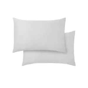 Bianca Fine Linens 400 Thread Count Cotton Sateen Standard 50x75cm Pack of 2 Pillow cases with envelope closure White