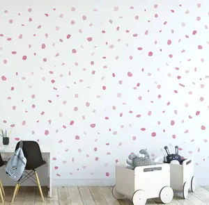 Pink Shades Polka Dot Wall Decal Stickers