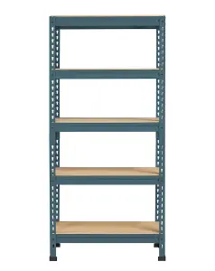 Yaheetech Neptune Blue Metal 5 Tiers Boltless Storage Shelf for Warehouse Home