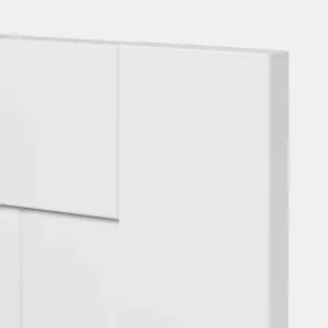 GoodHome Alpinia Tongue & groove Matt white Shaker Highline Cabinet door (W)450mm (H)715mm (T)18mm