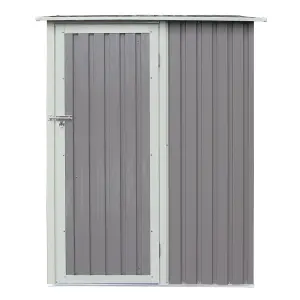 Rowlinson Trentvale 5x3 ft Pent Light grey Metal Shed