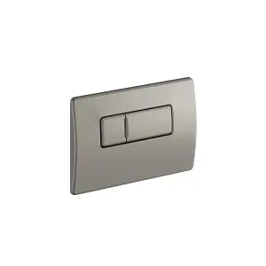 In Wall Dual Flush Cistern for Back to Wall Toilet Pans with Nickel Flush Plate