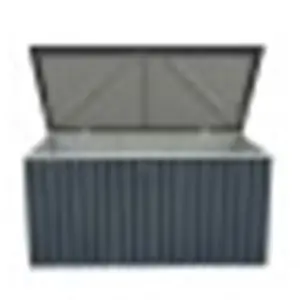 4 x 2 Metal Garden Storage Box - Anthracite Grey (4ft x 2ft / 4' x 2' / 1.3m x 0.7m)