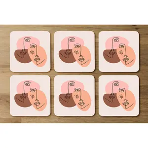 Dragna Square 6 Piece Coaster Set (Set of 6)