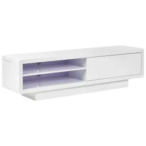 Beliani Modern TV Stand White ANTONIC