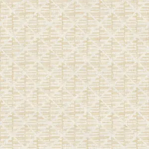 Galerie Bazaar Light Ochre Block Print Smooth Wallpaper