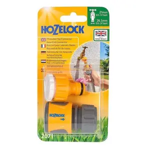 Hozelock Threaded Tap & Hose End Connector Twin Pack