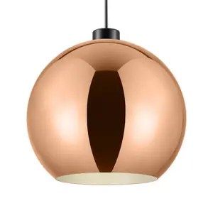 GoodHome Pocyon Copper effect Pendant Light shade (D)28cm