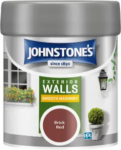 Johnstone's Masonry Paint Brick Red - 225ml