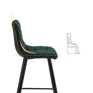 Breyson 65cm Bar Stool (Set of 2) Green