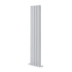 Kensington White Double Vertical Radiator - 1800x350mm