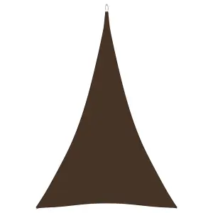 Berkfield Sunshade Sail Oxford Fabric Triangular 5x6x6 m Brown