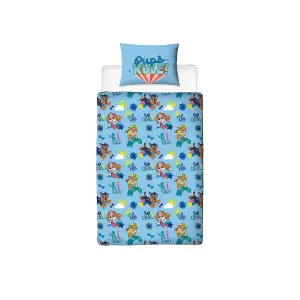 Paw Patrol Im Cool Duvet Cover Set Blue (Single)