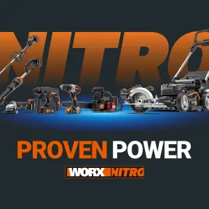 WORX Nitro 20V Cordless Leaf Blower, 1pc 4.0AH Battery, Charger Included, 2-Speed Control, Brushless Motor 2.0, WG543E